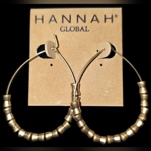 Beaded Hoop Earrings